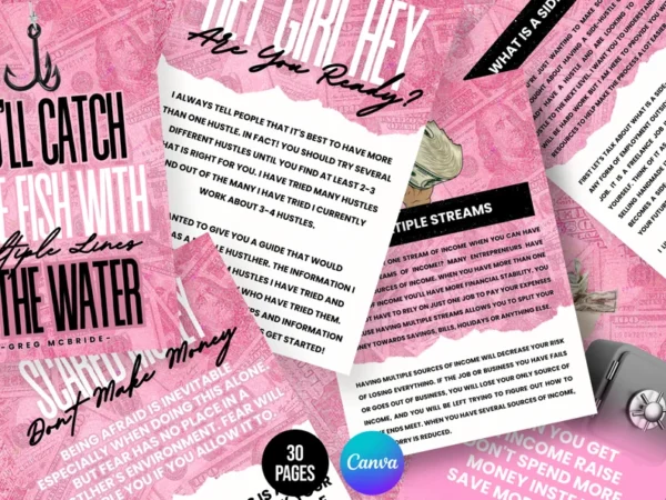 PLR Ebook 30 Pages, Ebook Cover, Ebook Template, Ebook Template Canva, Done For You Ebook, Ebook Template PDF, Ebook Mock-up, Passive Income - Image 2